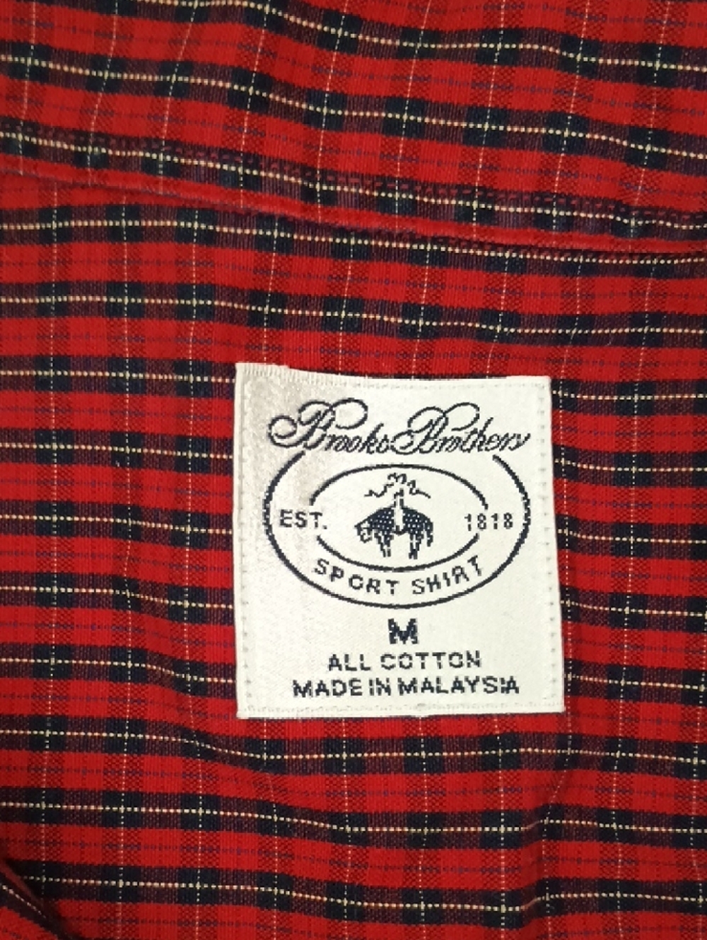 Brooks Brothers Burgundy Striped Dress Shirt - Picture 2 of 4